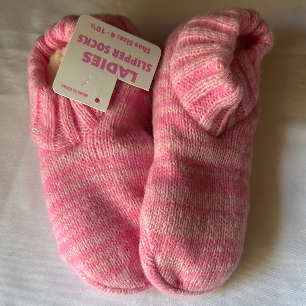 Cozy Pink Grip Non Slip Socks